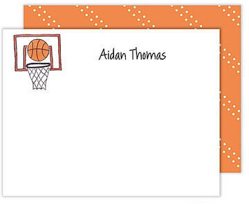 Basketball Star Flat Note Cards